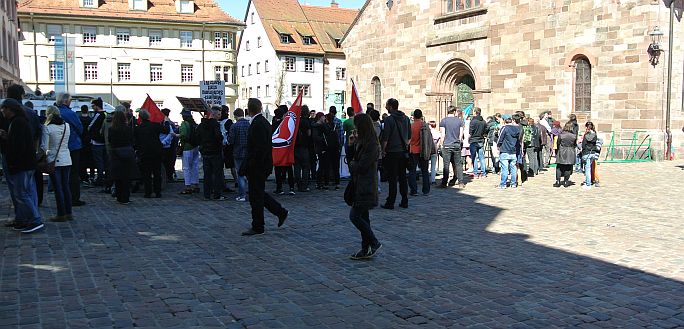 Proteste auf dem Münsterplatz