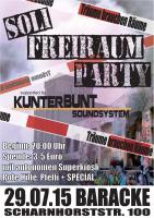 Soli Freiraum Party Plakat