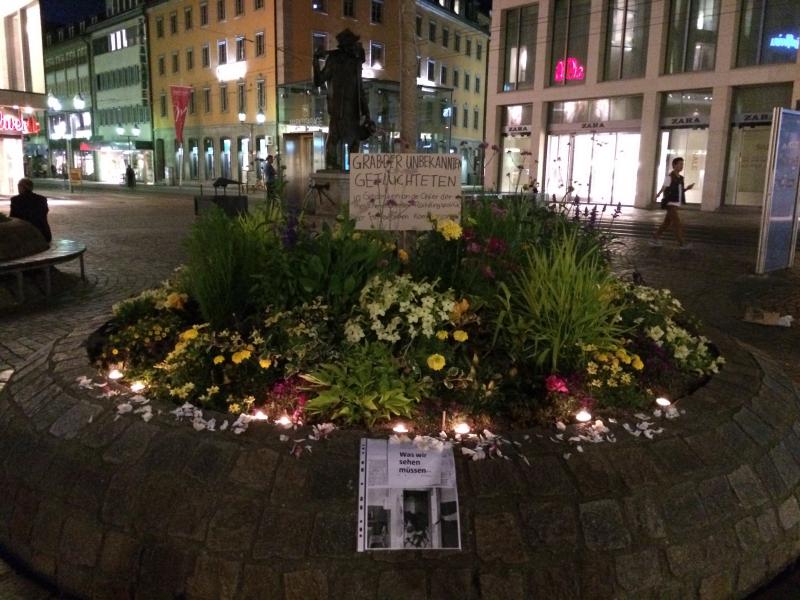 Grab am Würzburger Marktplatz