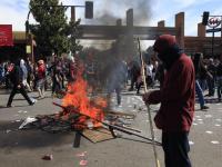 Anti-Pinochet Demo in Santiago