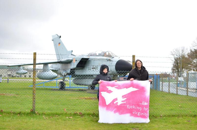  Antimilitaristischer Besuch am Luftwaffenstandort Jagel 1