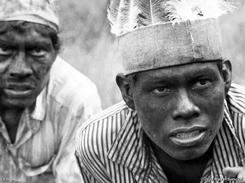 Two Brazilian Indians from the Guarani tribe