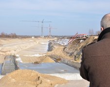 Baustelle Schnöggersburg Flussbett