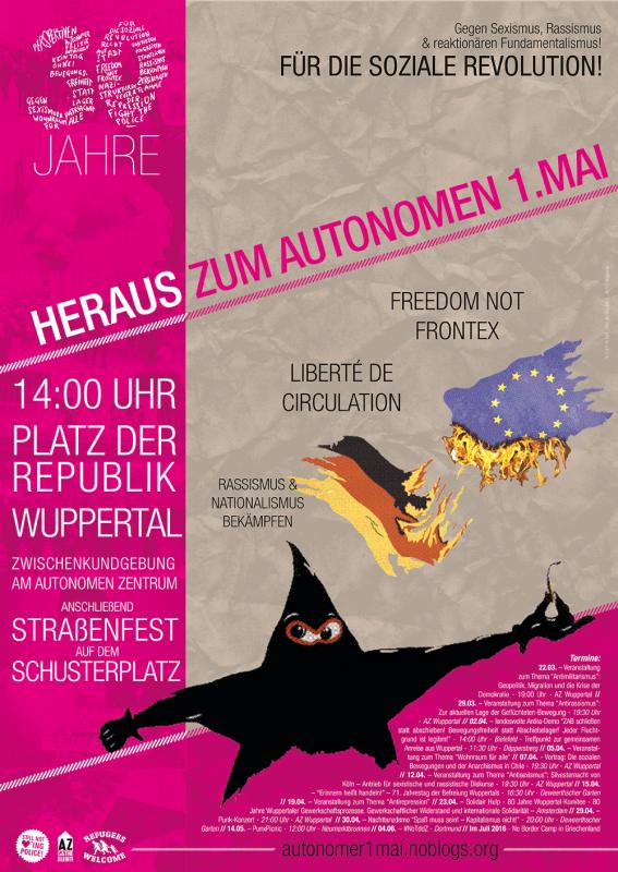 Autonomer 1. Mai 2016 Wuppertal
