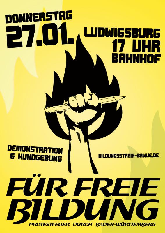 Flyer für freie Bildung