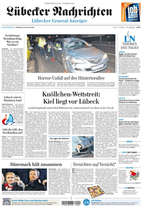 18.02.2015, Lübecker Nachrichten