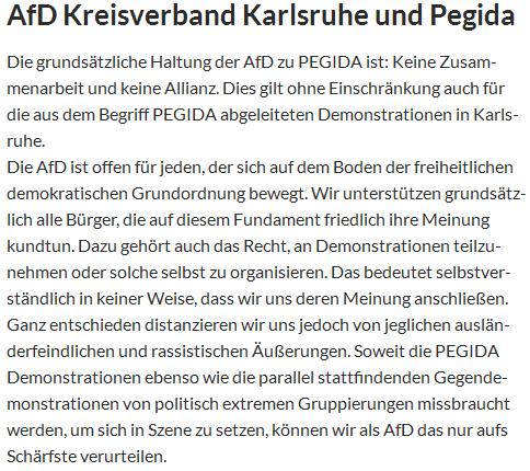 AfD zu PEGIDA