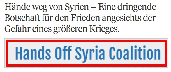 Hands Off Syria Coalition