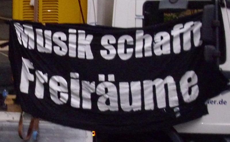 musikschafftfreiraeume, banner, transpi 2010-2012