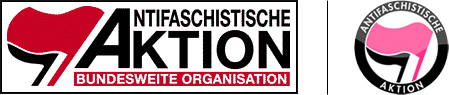 AABO-Logo und rosa Antifa-Logo