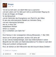 Screenshot von „Driugans“ Facebook-Seite