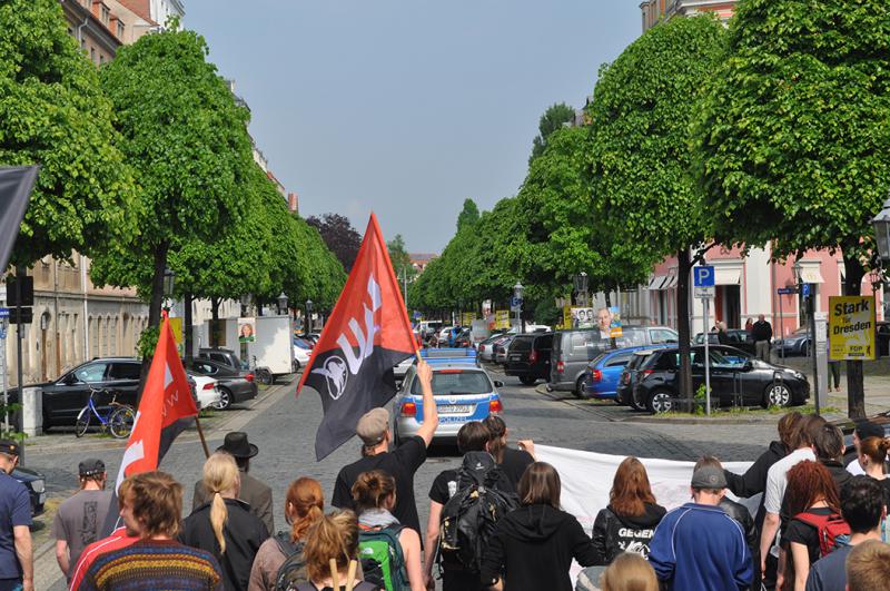 Demo auf Höhe Königstraße