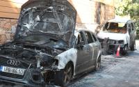 incendiary attack at the car of ex minister of Economy and National Defence, Giannos Papandoniou