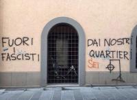 Vandalismus gegen den CasaPound Sitz in Grosseto