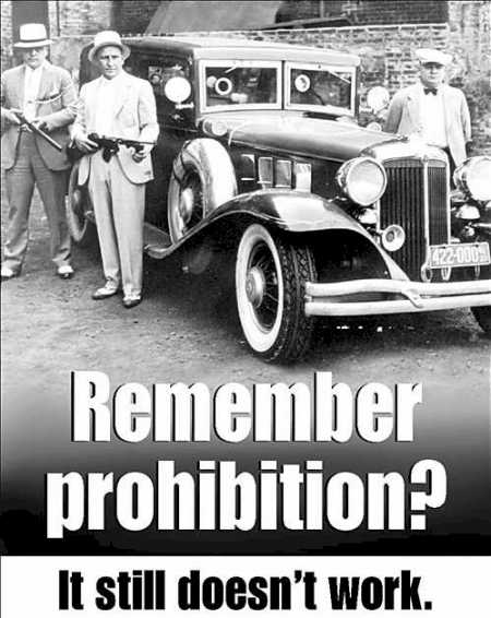 Remember prohibition? It still doesn't work.