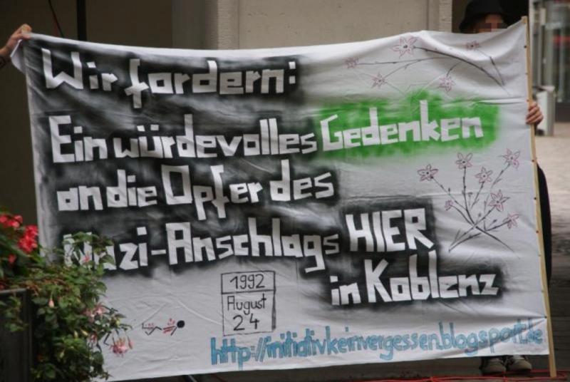 Antifaschistische Initiative: Kein Vergessen Koblenz