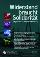 Widerstand braucht Solidarität! Gegen den G20-Gipfel in Hamburg