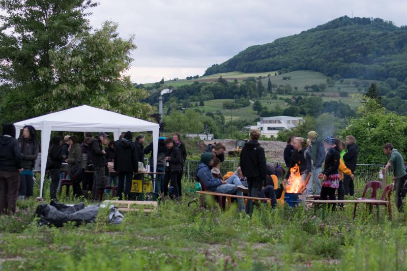 Besetzen mit Blick auf den Schönberg