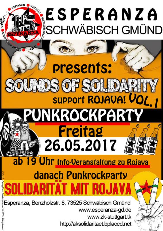 „Sounds of Solidarity – Support Rojava!“