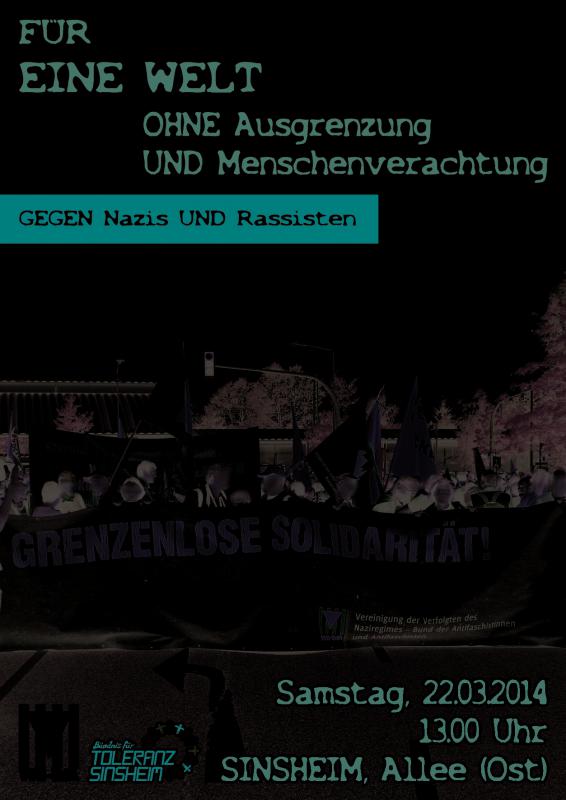 Demo-Plakat Sinsheim