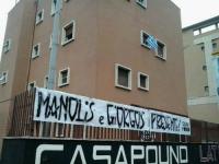 Bekundungen der faschistischen CasaPound Italia in Italien. VI