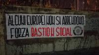 CasaPound - Solidaritätsbanner für das Bastion Social in Lyon
