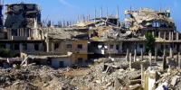 Das zerstörte Muhajareen-Quartier in Nahr al-Bared
