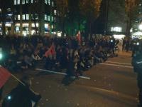 Blockade der Pegida-Demonstration in München