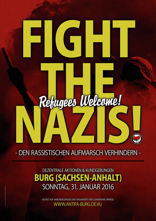 Plakat: Fight the Nazis
