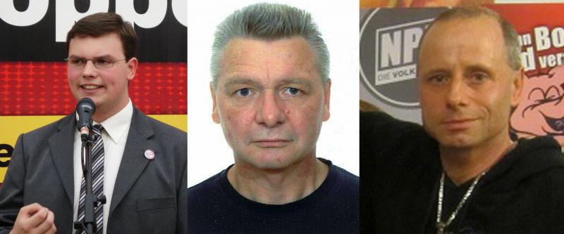 Jan Jaeschke, Reinhard Schätz und Silvio Waldheim - drei Kandidaten der NPD