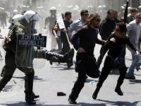 Riot am 1. Mai in Griechenland