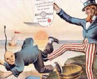 Rassistische US-Karikatur,  Chinese exclusion act