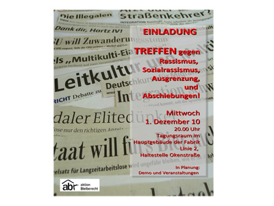 1. Plenum Freiburger Forum aktiv gegen Ausgrenzung
