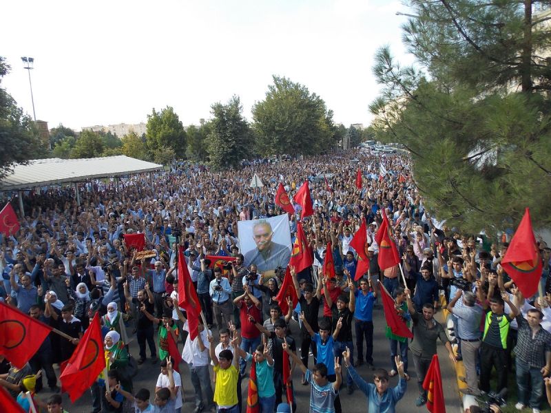 Solidaritätsdemonstration für Kobane in Amed