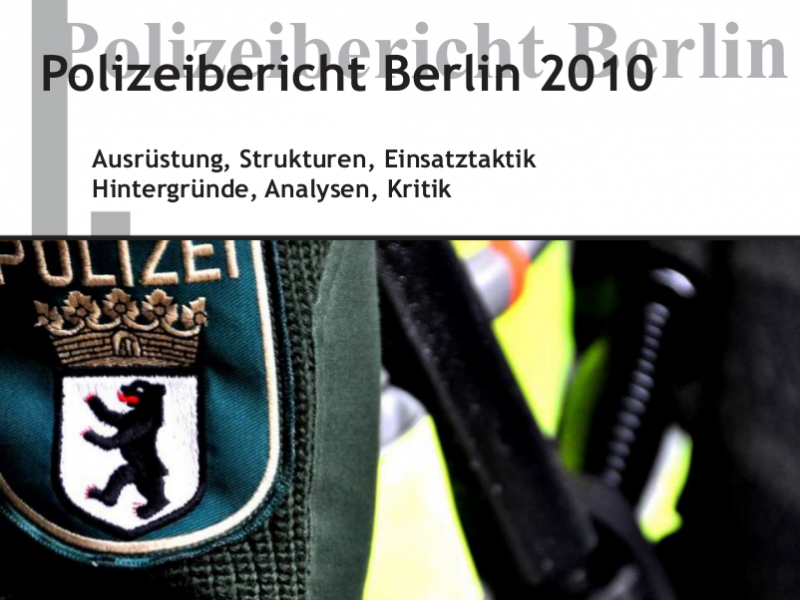 Polizeibericht 2010 - Banner