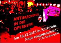 Auf die Straße gegen den Naziaufmarsch in Karlsruhe am 18.12.2016