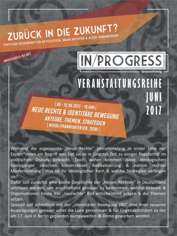 Vortrag 15.06.17 - "Neue Rechte & Identitäre Bewegung"