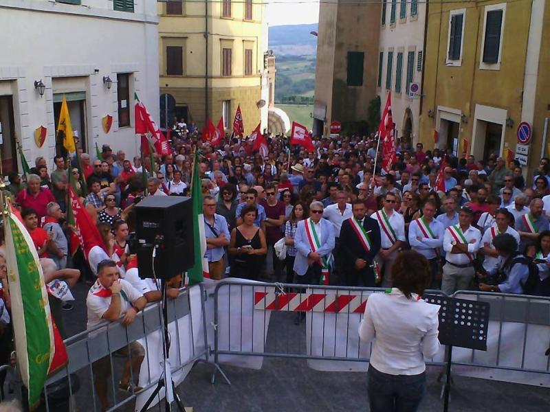 Antifa-Demo, 4.9.2016 in Chianciano, (Fotografo: Carlo Pellegrini)