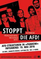 Die AfD Strukturen in Pankow. Veranstaltung am 19. Mai 2016 @ Bandito Rosso