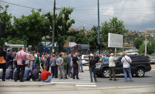 Straßenbahnstreik in Sarajevo