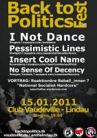 Back To Politics Fest - Flyer