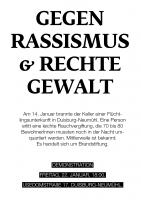 Flyer Gegen Rassismus & rechte Gewalt