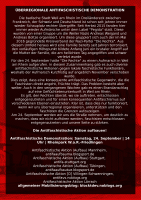 Überregionale antifaschistische Demonstration am 24. September in Weil am RheinFlyer2