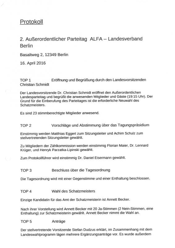 Einladung ALFA-Landesparteitag 16. April 2016 - Blatt 1