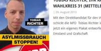 Wahlplakat, extra für die Bundestagswahl hergestellt (Bildquelle: naziseite)